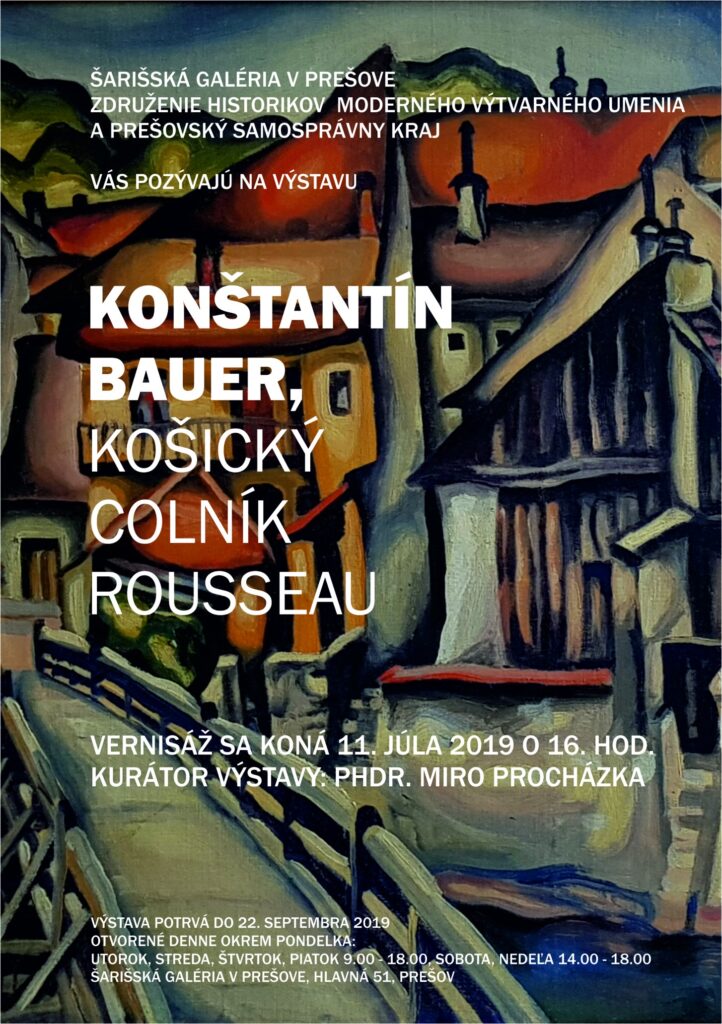 Obrázok pozvánky na vernisáž Konštantína Bauera, košický colník Rousseau