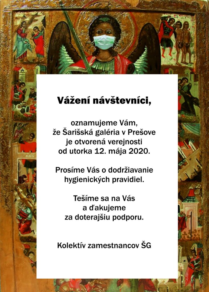 Oznámenie - Krajská galéria v Prešove