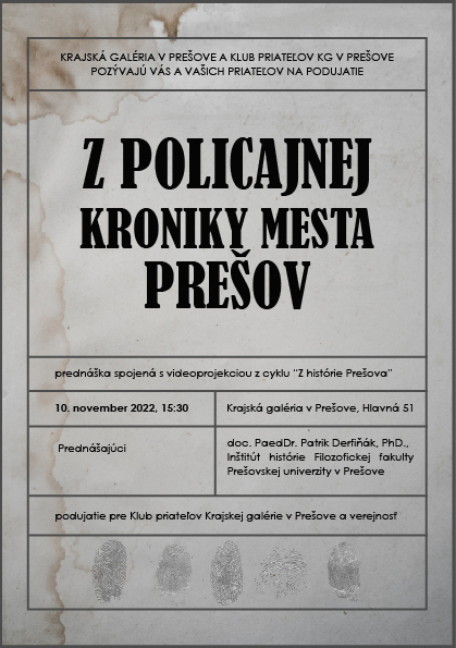 Z policajnej kroniky mesta Prešov