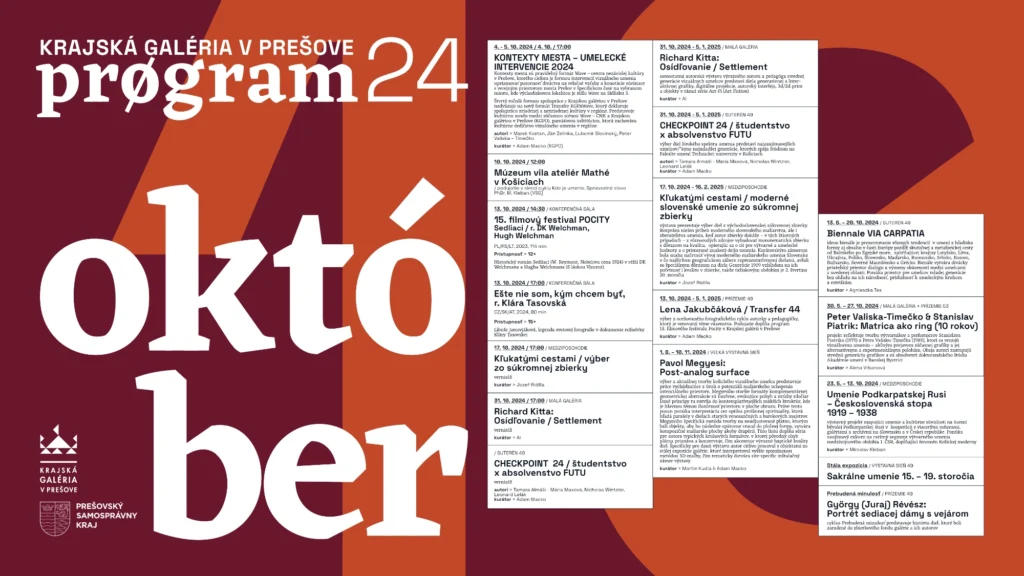 Program galérie Október 2024