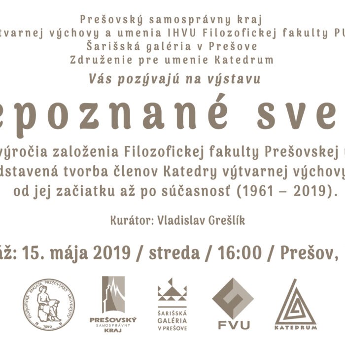 Obrázok pozvánky na výstavu Nepoznané svety