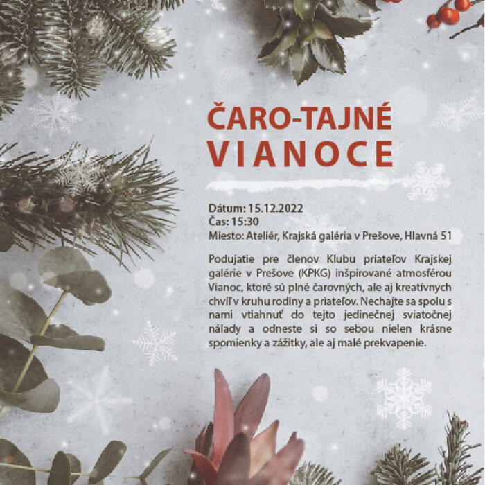 Čaro-tajné VIANOCE